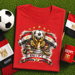 T-shirt Supporter de football égyptien Coupe du monde de f