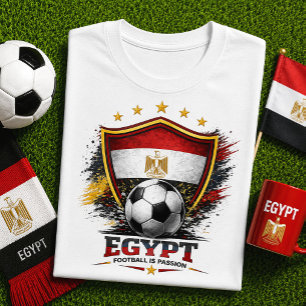 T-shirt Supporter de football égyptien Coupe du monde de f