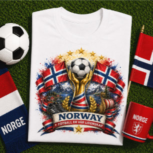 T-shirt Supporter de football norvégien Coupe du monde de