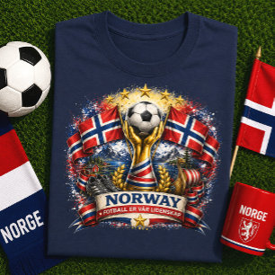 T-shirt Supporter de football norvégien Coupe du monde de