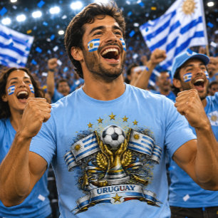 T-shirt Supporter de football uruguayen Coupe du Monde