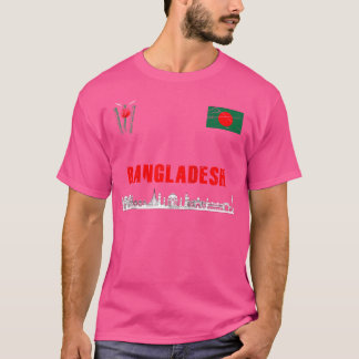 T-shirt Supporters de cricket du Bangladesh Bangladesh Cri