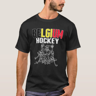 T-shirt Supporters de hockey sur glace en Belgique fiers d