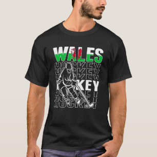 T-shirt Supporters de hockey sur glace gallois Fiers de l'