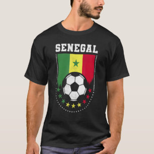 T-shirt Supporteur de football du drapeau du Sénégal