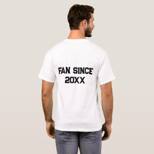 T-shirt Supporteur éditable d'une équipe sportive depuis