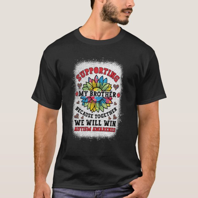 T-shirt Supporting Autism Brother Autism Awareness Boys Gi (Devant)