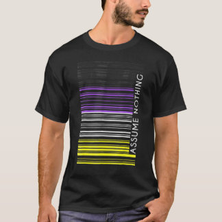 T-shirt Supposons que rien Drapeau Non Binaire Code-Barres