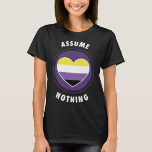 T-shirt Supposons Rien De Non-binaire Enby Genderqueer Non