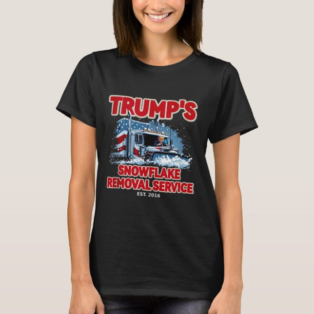 T-shirt Suppression de flocon de neige drôle Trump 2024 Él (Devant)