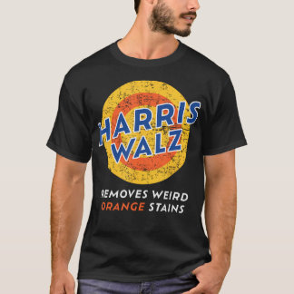 T-shirt Supprime les rideaux orange bizarres