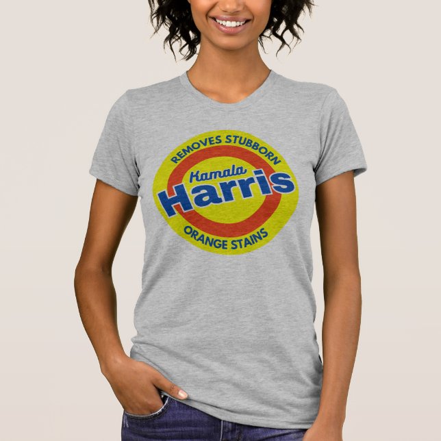 T-shirt Supprime les taches orange têtues Harris Kamala (Devant)