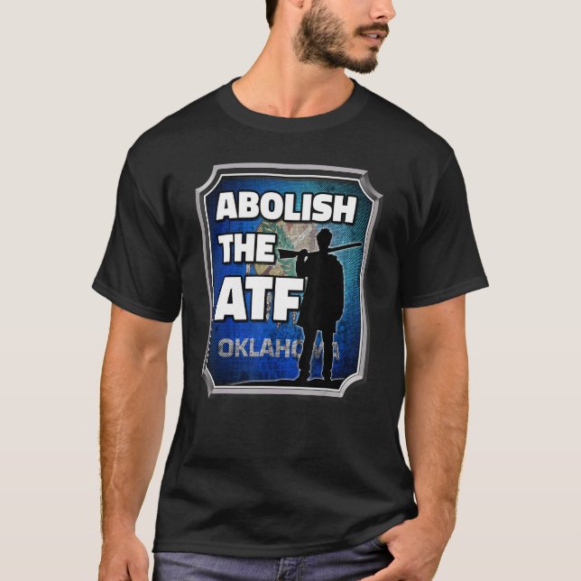 T-shirt Supprimer l'ATF ~ Oklahoma Flag 2 (Devant)