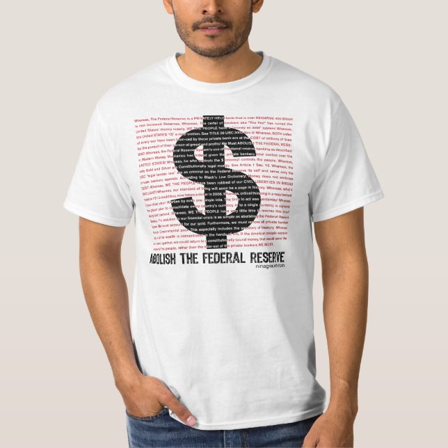 T-shirt Supprimez Federal Reserve 2,0 (Devant)