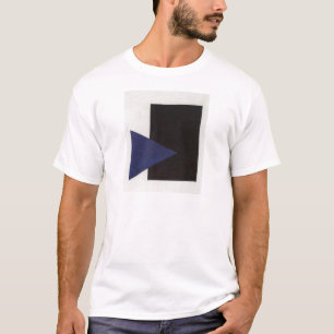 T-shirt Suprematism avec la triangle bleue et le carré