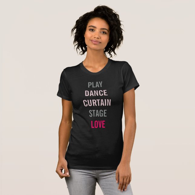 T-shirt Sur Broadway Arts professionnels personnalisent Te (Devant entier)