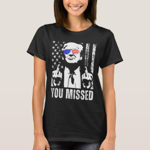 T-shirt (sur Byck) Vous avez manqué Trump 2024 Us American