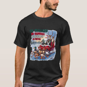 T-shirt Sur canard colvert sur canard chipeau Noël drôle c