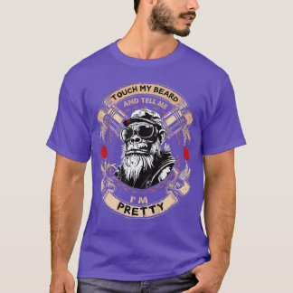 T-shirt Sur Caresse Ma Barbe et Dis Moi Que Je Suis un Sin