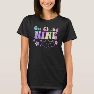 T-shirt Sur Cloud Neuf Fleur Joyeux 9e anniversaire 9 ans