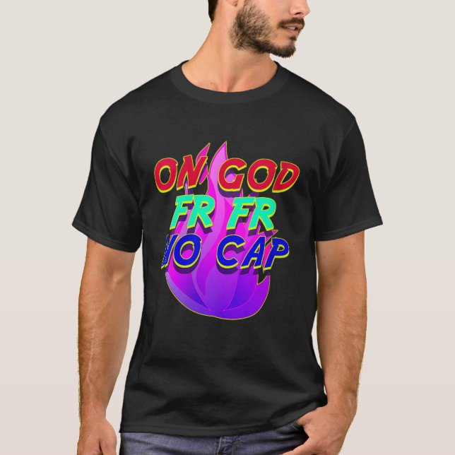 T-shirt Sur God FR FR Pas de Casquette Drôle Slang Mème Li (Devant)
