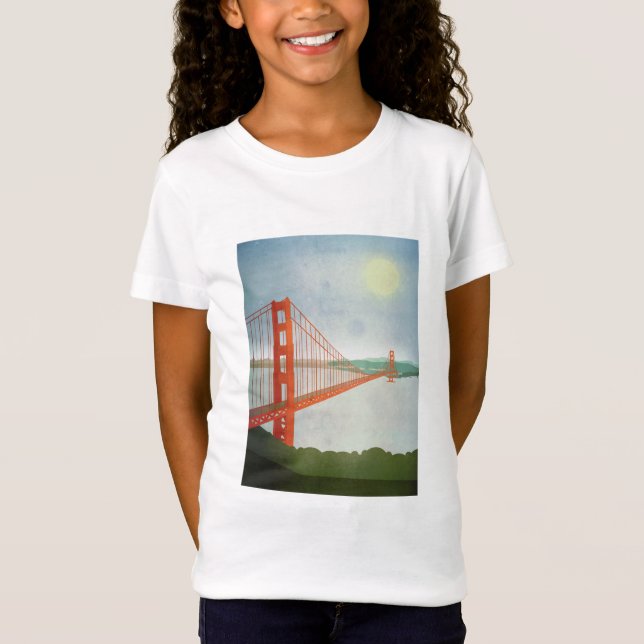 T-Shirt Sur golden gate bridge (Devant)