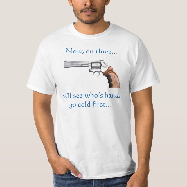 T-shirt Sur la chemise trois (Devant)