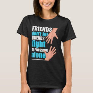 T-shirt sur la dépression hommes femmes Prévention