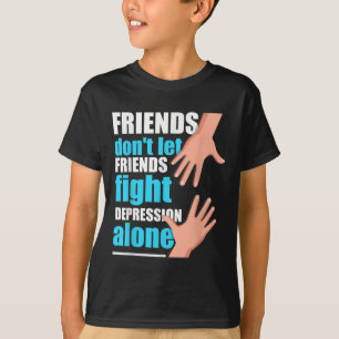 T-shirt sur la dépression hommes femmes Prévention