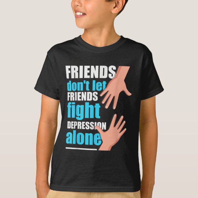 T-shirt sur la dépression hommes femmes Prévention (Devant)