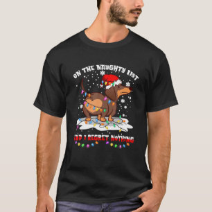 T-shirt Sur La Liste Coquine Et Je Regrette Rien Dachshund