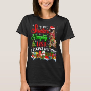 T-shirt Sur la liste des vilains du Père Noël Xmas Berger