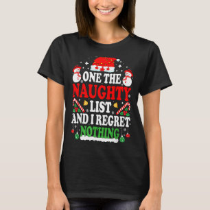 T-shirt Sur la liste vilain et je ne regrette rien drôle d