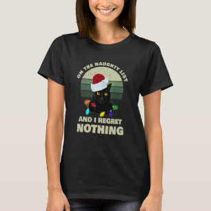 T-shirt Sur la liste vilain et je ne regrette rien Noël