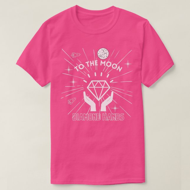 T-shirt Sur La Lune Les Mains De Diamant (Design devant)