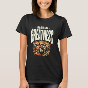 T-shirt Sur la queue pour la grandeur Queue de billard Pis