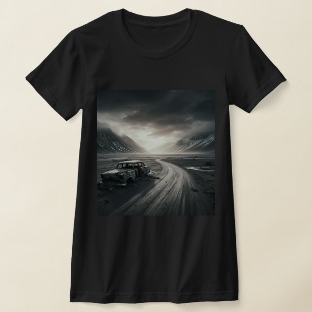 T-Shirt sur la route solitaire (Poser)