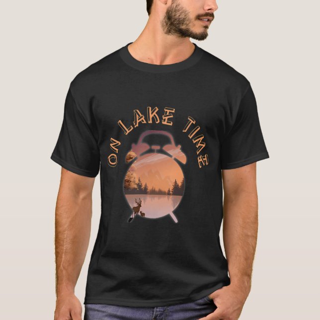 T-shirt Sur Lake Time Design 2 (Devant)
