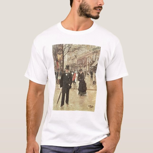 T-shirt Sur le boulevard (Devant)