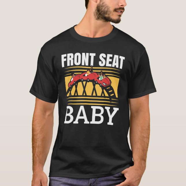 T-shirt Sur Le Dessous de verre À Roulettes Rollercoaster  (Devant)