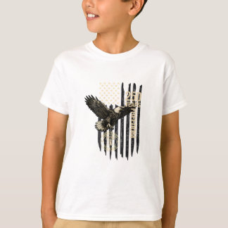 T-shirt Sur le dos aigle et drapeau 250 ans 1776-2026 250e