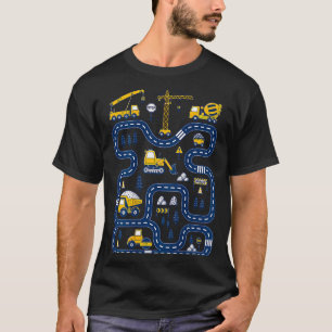 T-shirt Sur le dos Club des papas fatigués Piste de course
