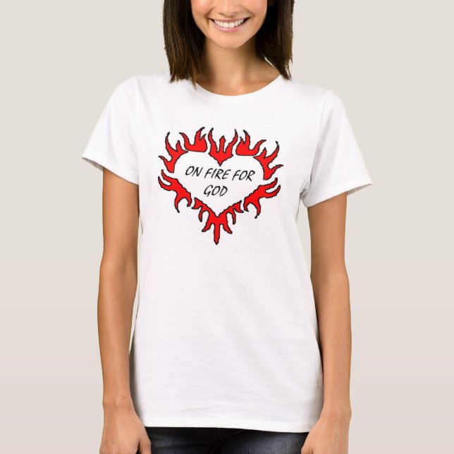 T-shirt sur le feu (Devant)