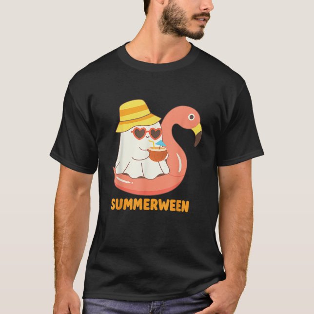 T-shirt Sur le Flamant rose (Devant)