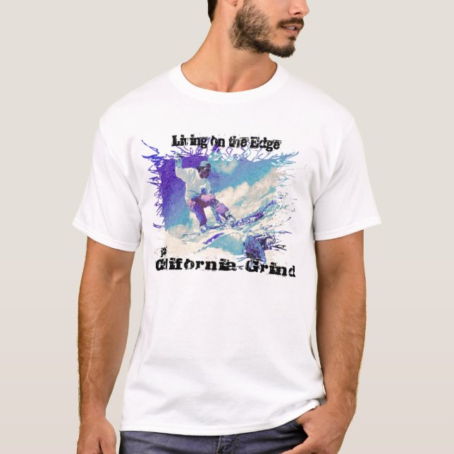 T-shirt Sur le morcellement du Surf des neiges j2A la (Devant)