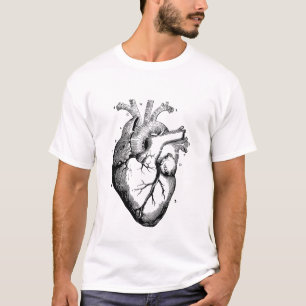 t-shirt sur le schéma cardiaque humain médical