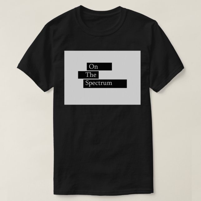 T-shirt Sur Le Spectre De L'Autisme (Design devant)