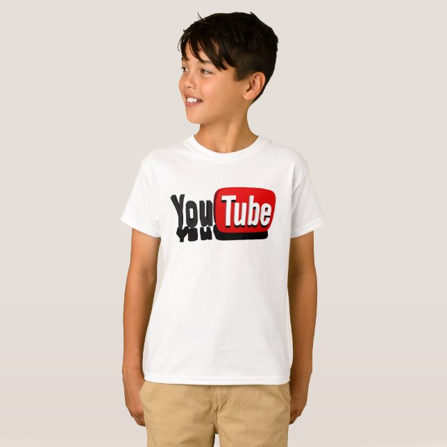 T-shirt sur le thème de YouTube (Devant entier)