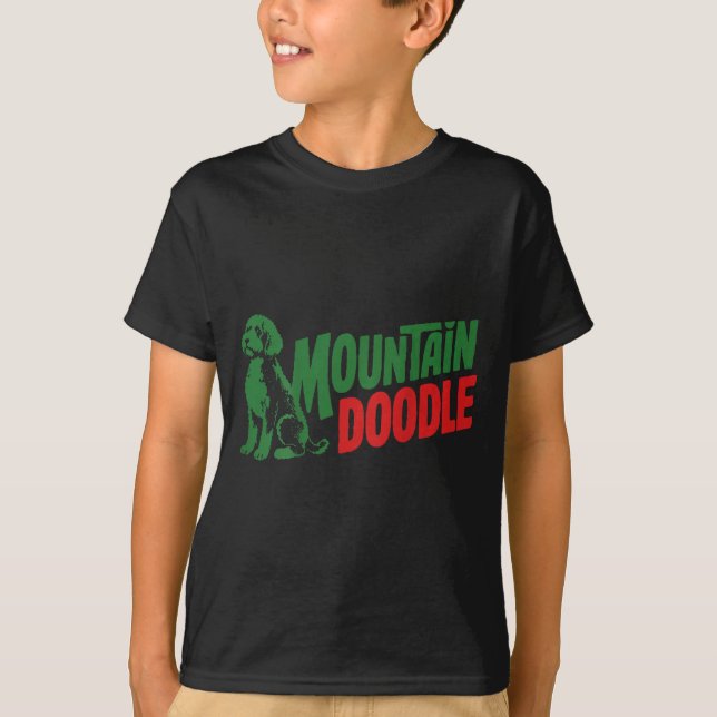 T-shirt Sur les amateurs de chien doodle de Back Mountain  (Devant)