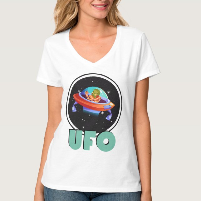 T-shirt sur l'espace (Devant)